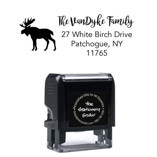 Moose Rectangular Self-Inking Stamp